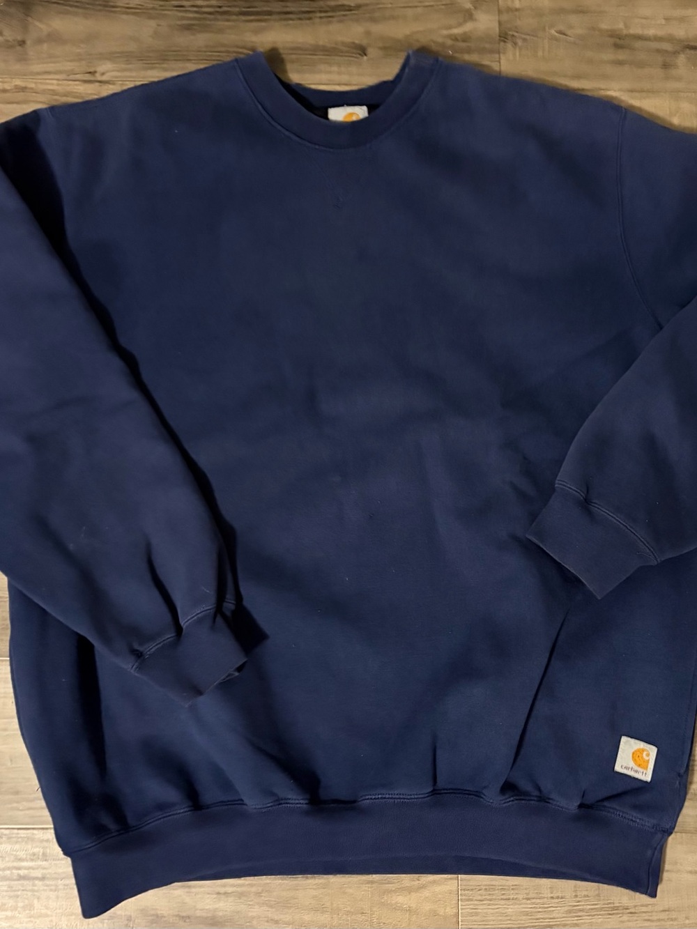 Vintage Carhartt Thermal Lined Crewneck Sweatshirt J154 Pockets Heavyweight